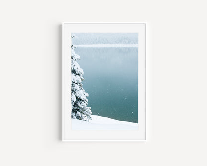 Snowfall on the lake I